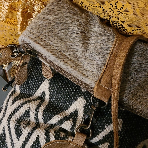 NWT NEW MYRA CROSSBODY BAG FUR LEATHER - Picture 7 of 16